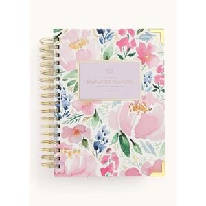 NEW EMILY LEY 2026 spiral daily simplified planner in cottage floral